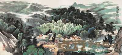 李振球 1995年作 韶山 镜心 163.5×364.5cm
